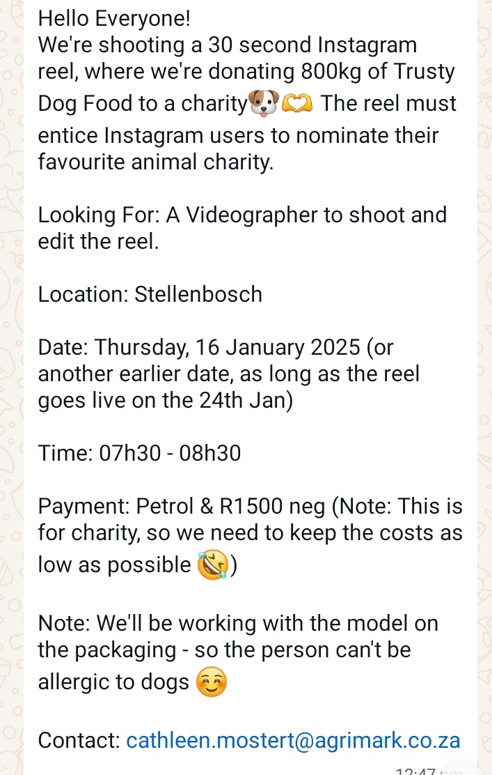 Gennextgigguide's tweet image. Videographer /Editor Wanted

#JobSeekersSA #jobsearch #EMusk #MassiveAIRDROP #BIGNEWS #TylaOnShowmax #BIGNEWS #LosAngelesFires #California #Ndlozi #PretoriaCapitals