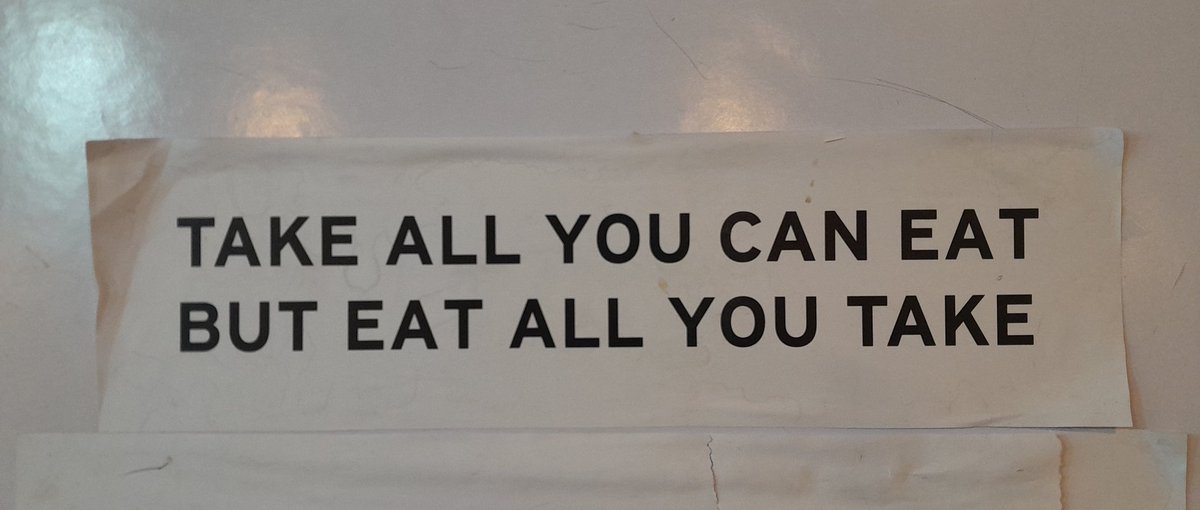 Sometimes I like these small details in our office

This quote is stuck near the Canteen Buffet