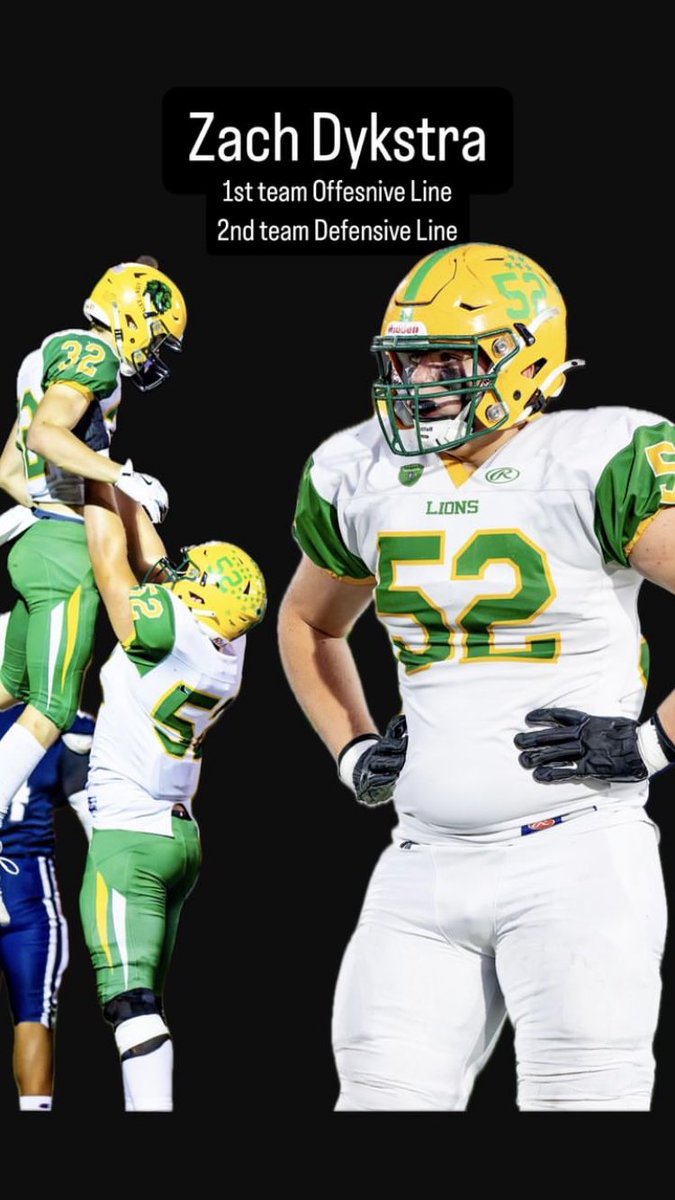 Zach Dykstra (@zach_dyk52) on Twitter photo So thankful for this season and the opportunity to be awarded First TAC Offensive Line and Second TAC Defensive Line! Honored to play with the seniors this season. Blessed to have learned so much from these fellas! <a href="/LyndenLionsFB/">Lynden Football</a> <a href="/Murdock_02/">Frank Murdock</a> <a href="/Ryan_Clary_/">Ryan Clary</a> <a href="/BlakeVandalen/">Blake VanDalen</a> So thankful for this season and the opportunity to be awarded First TAC Offensive Line and Second TAC Defensive Line! Honored to play with the seniors this season. Blessed to have learned so much from these fellas! <a href="/LyndenLionsFB/">Lynden Football</a> <a href="/Murdock_02/">Frank Murdock</a> <a href="/Ryan_Clary_/">Ryan Clary</a> <a href="/BlakeVandalen/">Blake VanDalen</a>