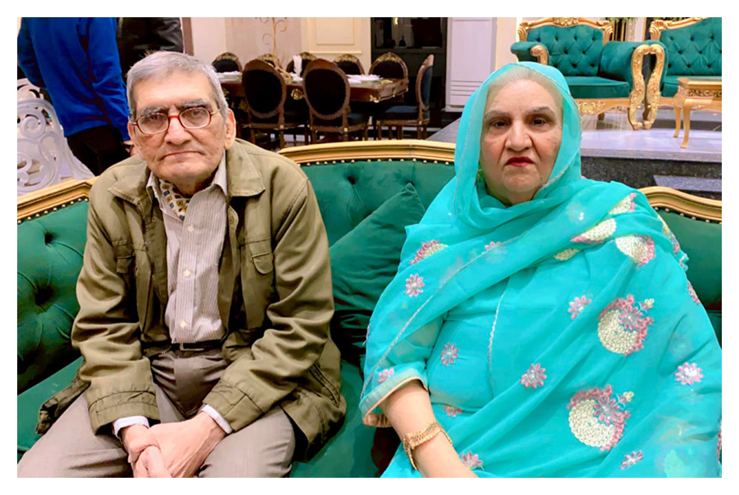 This picture of me and my wife Samina was taken last week during the Valima ceremony of our grandson Syed Jazib Ali in Karachi. Today (January 11) is our 51st wedding anniversary so I am sharing this pic with friends. #zahidpix
