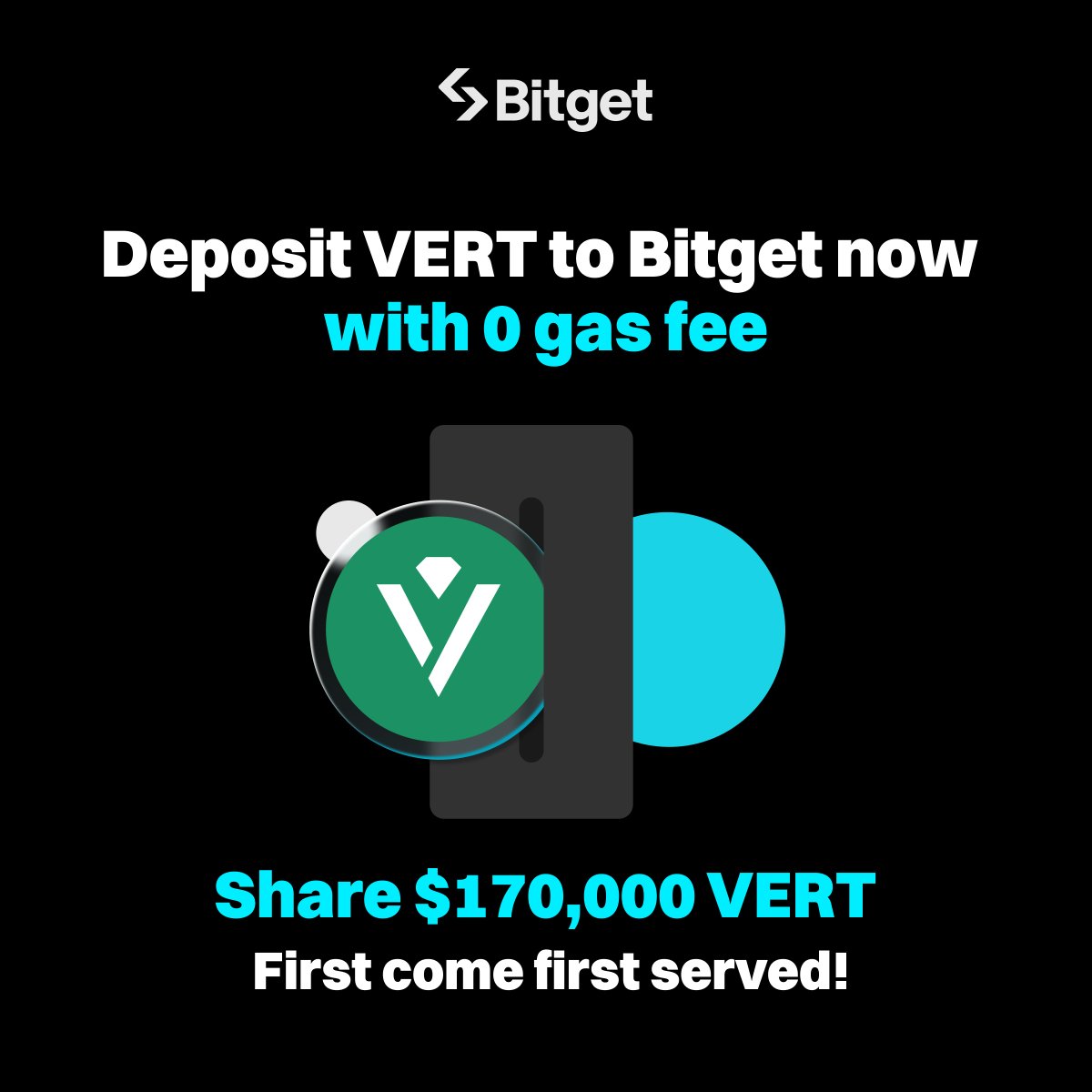 Bitget (@bitgetglobal) on Twitter photo You can now deposit $VERT to #Bitget with 0 gas fee! ❤️<a href="/the_vertus/">Vertus Foundation</a>
💰 Deposit to #Bitget to earn an extra $5~$100 $VERT, with a total prize of $170,000 $VERT! First come first served!
📅 Participation period: now - Jan 15
Please pay attention to the official notice of You can now deposit $VERT to #Bitget with 0 gas fee! ❤️<a href="/the_vertus/">Vertus Foundation</a>
💰 Deposit to #Bitget to earn an extra $5~$100 $VERT, with a total prize of $170,000 $VERT! First come first served!
📅 Participation period: now - Jan 15
Please pay attention to the official notice of
