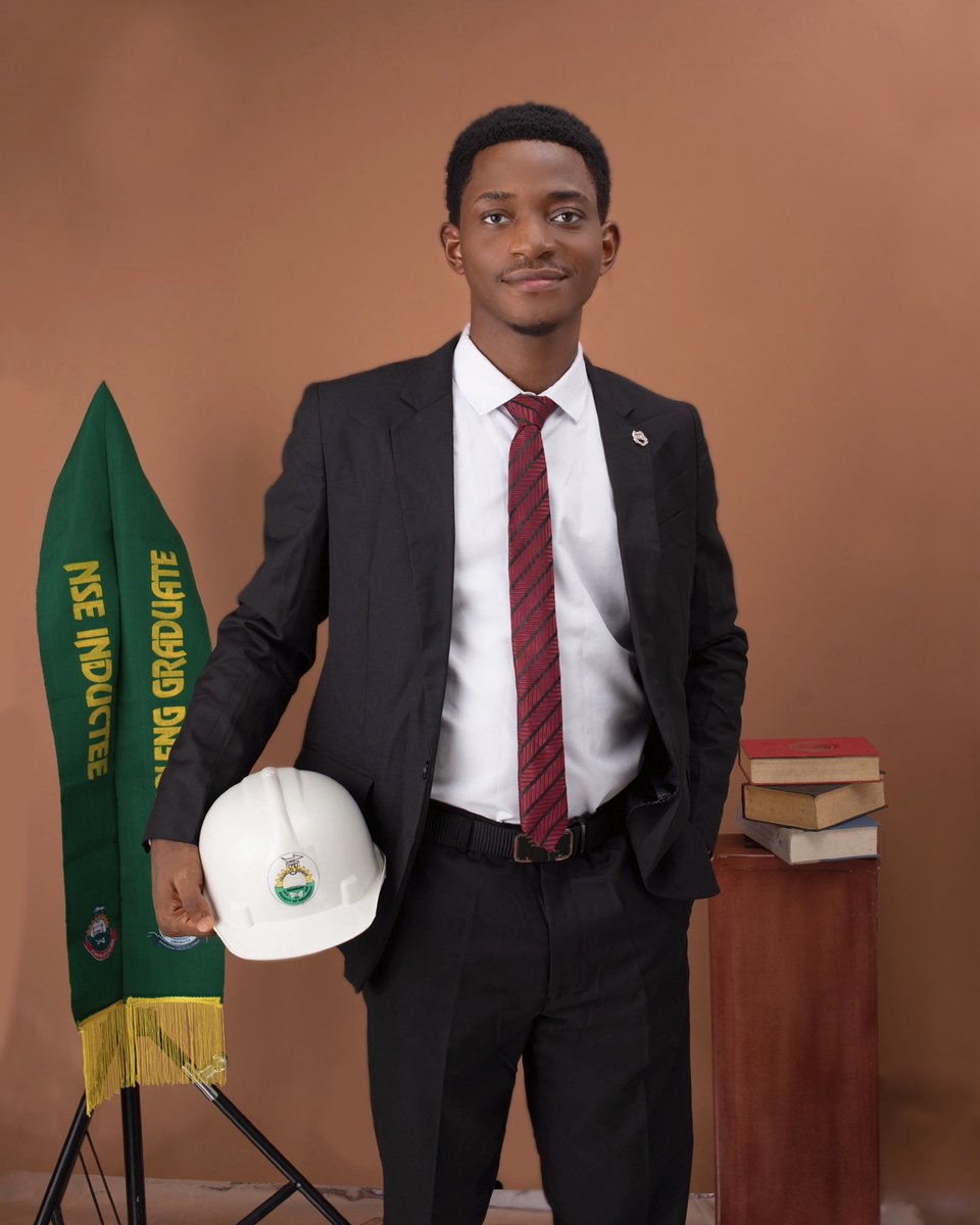 Officially inducted into the Nigerian Society of Engineers (NSE)! Grateful for the journey and excited for what lies ahead as I continue to grow and contribute in the field of engineering. #NSE #EngineerInTheMaking #GradLife