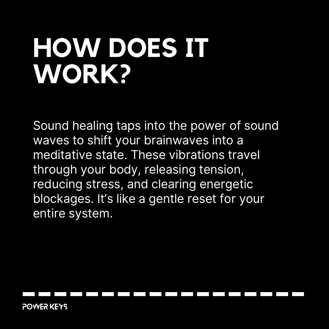 Powerkeys_'s tweet photo. 🎶 What is Sound Healing? 🎶

Sound healing uses vibrations to restore balance in mind, body, &amp; spirit. Through singing bowls, tuning forks, or breath, it helps release blockages and bring inner peace. At Power Keys, we believe sound is a powerful tool for transformation. 🌟🔑 https://t.co/Vxs233LQw1