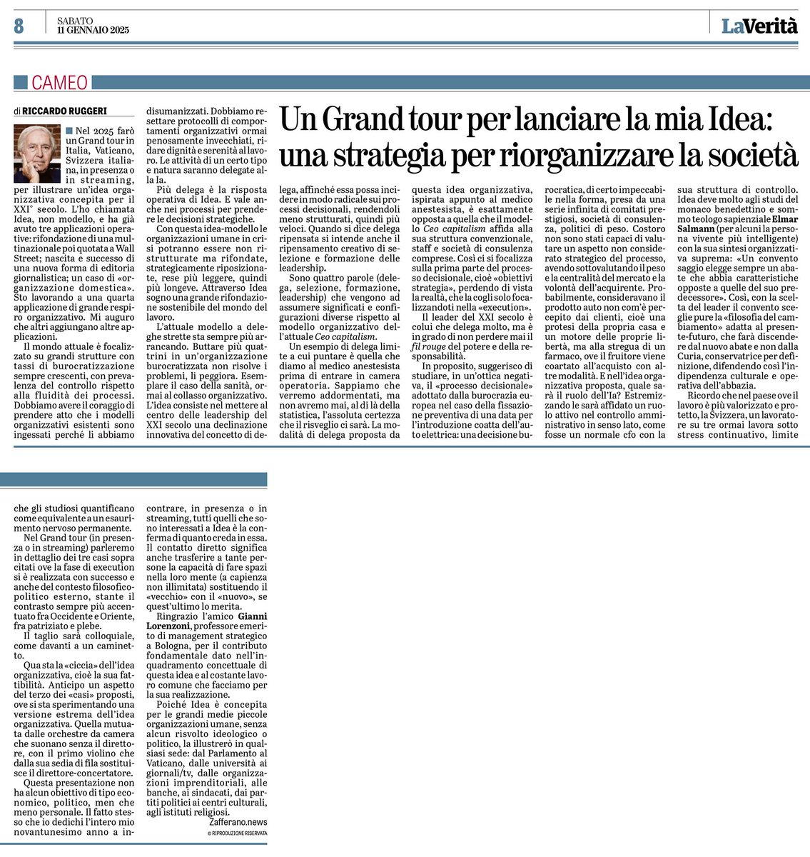 editoreruggeri's tweet image. Un Grand tour per lanciare la mia Idea:
una strategia per riorganizzare la società