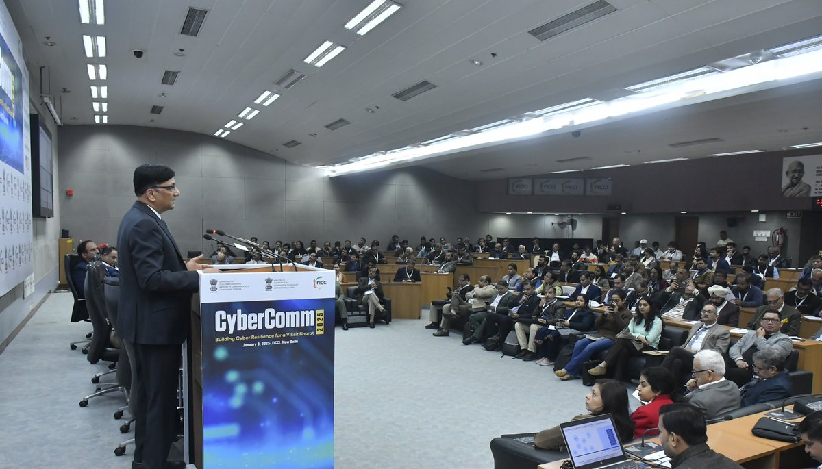 PADD_QCI (@padd_qci) on Twitter photo Mr. Chakravarthy T. Kannan, SG <a href="/QualityCouncil/">QCI #qualitymatters</a>, at #CyberComm2025 by <a href="/ficci_india/">FICCI</a> with <a href="/GoI_MeitY/">Ministry of Electronics & IT</a> & <a href="/DoT_India/">DoT India</a>, emphasized the need for #CyberResilience to secure India’s digital future. From UPI to AI-driven governance, protecting critical infrastructure is key to Viksit Bharat. Mr. Chakravarthy T. Kannan, SG <a href="/QualityCouncil/">QCI #qualitymatters</a>, at #CyberComm2025 by <a href="/ficci_india/">FICCI</a> with <a href="/GoI_MeitY/">Ministry of Electronics & IT</a> & <a href="/DoT_India/">DoT India</a>, emphasized the need for #CyberResilience to secure India’s digital future. From UPI to AI-driven governance, protecting critical infrastructure is key to Viksit Bharat.