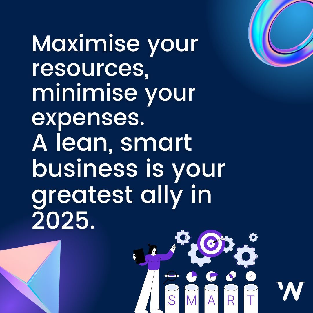 Work smarter, not harder. 💡 Maximise your resources, cut unnecessary costs, and let a lean, efficient business lead you to success in 2025. 🚀 #SmartBusiness #EfficiencyMatters #2025Goals