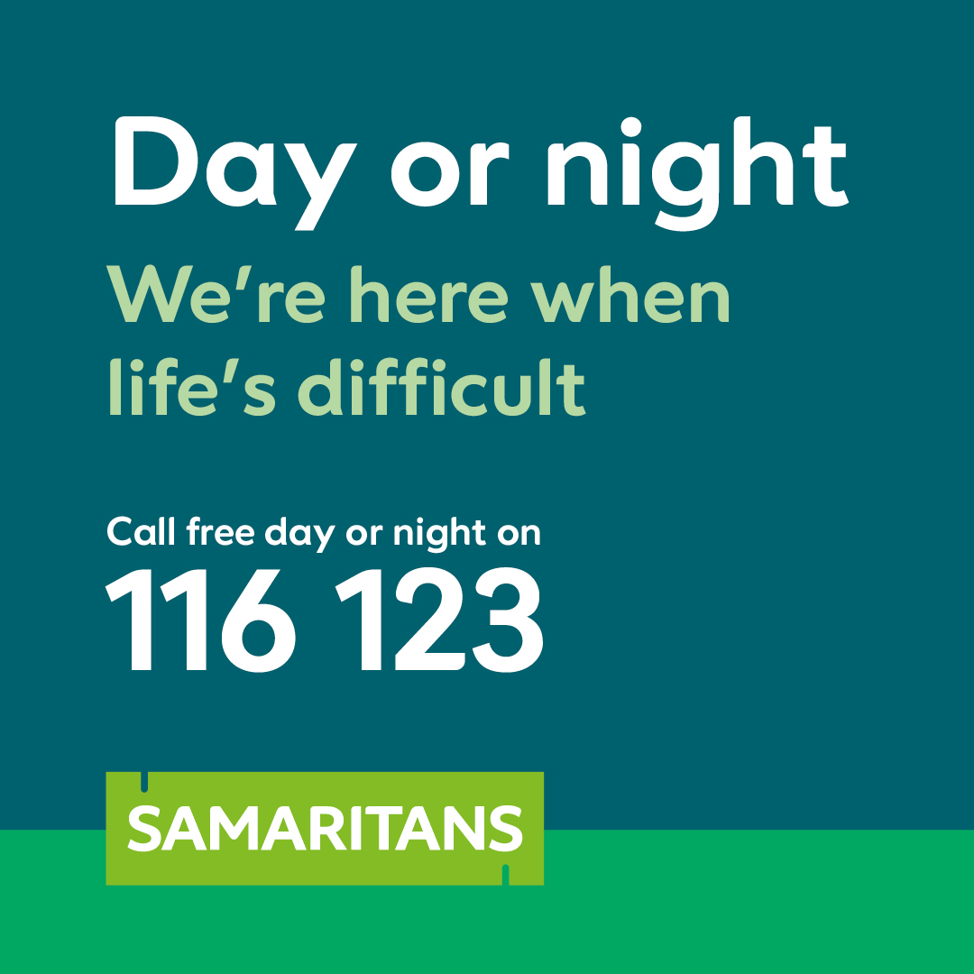 Birmingham Samaritans (@samaritansbham) on Twitter photo Happiness can look different for everyone, and that’s okay. 💛
On #InternationalDayOfHappiness, take a moment to do something that brings you joy — big or small. And if you’re finding things tough, remember <a href="/samaritans/">Samaritans</a> are here to listen, 24/7.
📱 116 123
✉️ jo@samaritans.org Happiness can look different for everyone, and that’s okay. 💛
On #InternationalDayOfHappiness, take a moment to do something that brings you joy — big or small. And if you’re finding things tough, remember <a href="/samaritans/">Samaritans</a> are here to listen, 24/7.
📱 116 123
✉️ jo@samaritans.org