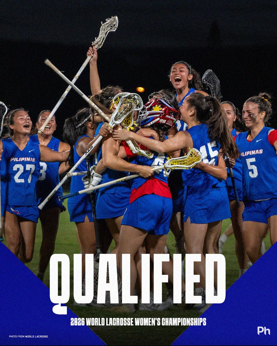 Team Philippines (@pholympicteam) on Twitter photo 🥉 AND A 🎟️ TO WORLDS
Congratulations to <a href="/PhilippinesLAX/">Philippines Lacrosse</a> on winning the 🥉 at their debut Asia-Pacific Women's Lacrosse Championships. They also booked a ticket to the World Championships👋
#LabanPilipinas 🥉 AND A 🎟️ TO WORLDS
Congratulations to <a href="/PhilippinesLAX/">Philippines Lacrosse</a> on winning the 🥉 at their debut Asia-Pacific Women's Lacrosse Championships. They also booked a ticket to the World Championships👋
#LabanPilipinas