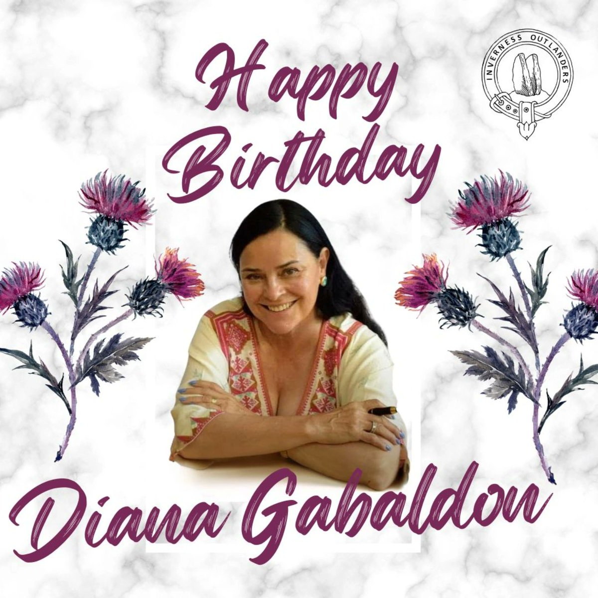 Inverness Outlanders TM (@inveroutlanders) on Twitter photo Happy 73rd Birthday to <a href="/Writer_DG/">Diana Gabaldon</a> the brilliant mind and heart behind #Outlander Your storytelling has inspired readers across the globe, transporting us through time and weaving unforgettable tales of love, courage, and adventure. Thank you for sharing your genius with the world Happy 73rd Birthday to <a href="/Writer_DG/">Diana Gabaldon</a> the brilliant mind and heart behind #Outlander Your storytelling has inspired readers across the globe, transporting us through time and weaving unforgettable tales of love, courage, and adventure. Thank you for sharing your genius with the world