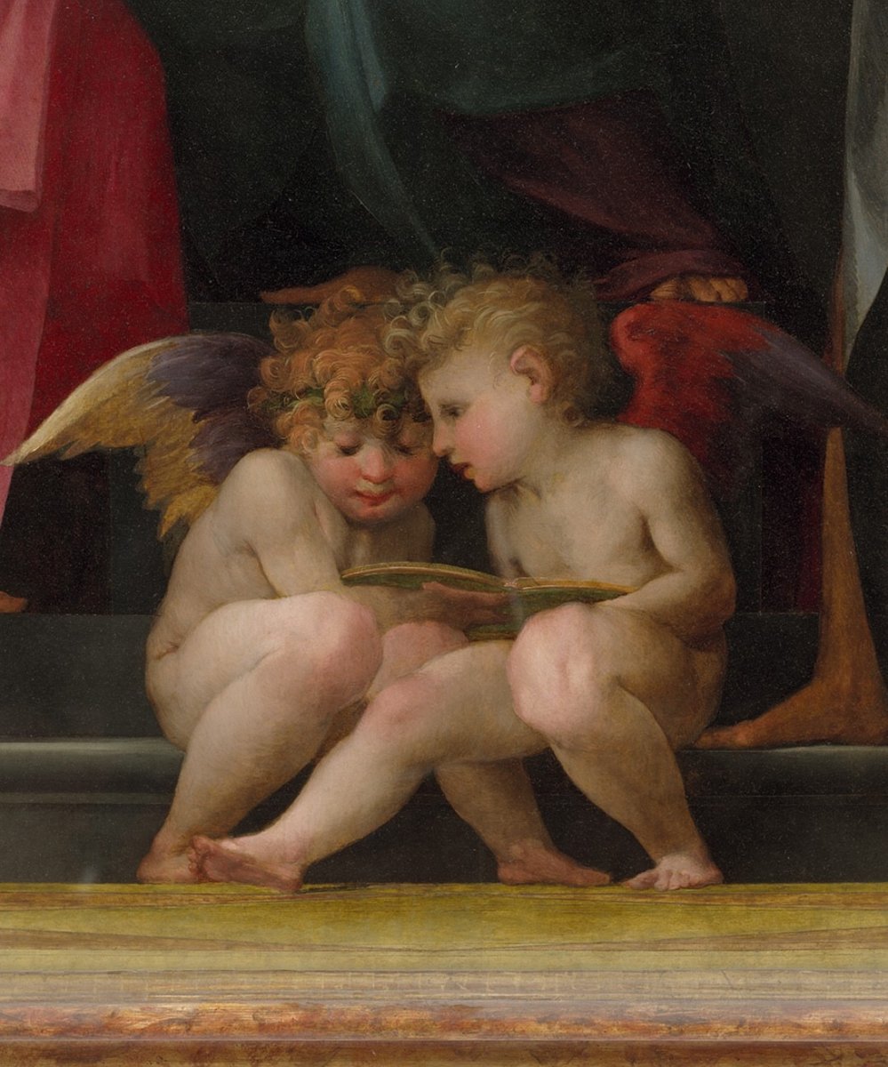 Credete negli angeli ? 
...Noi agli Uffizi si! 

Rosso Fiorentino, Pala dello Spedalingo di Santa Maria Nuova, dettaglio, 1518 #Uffizi