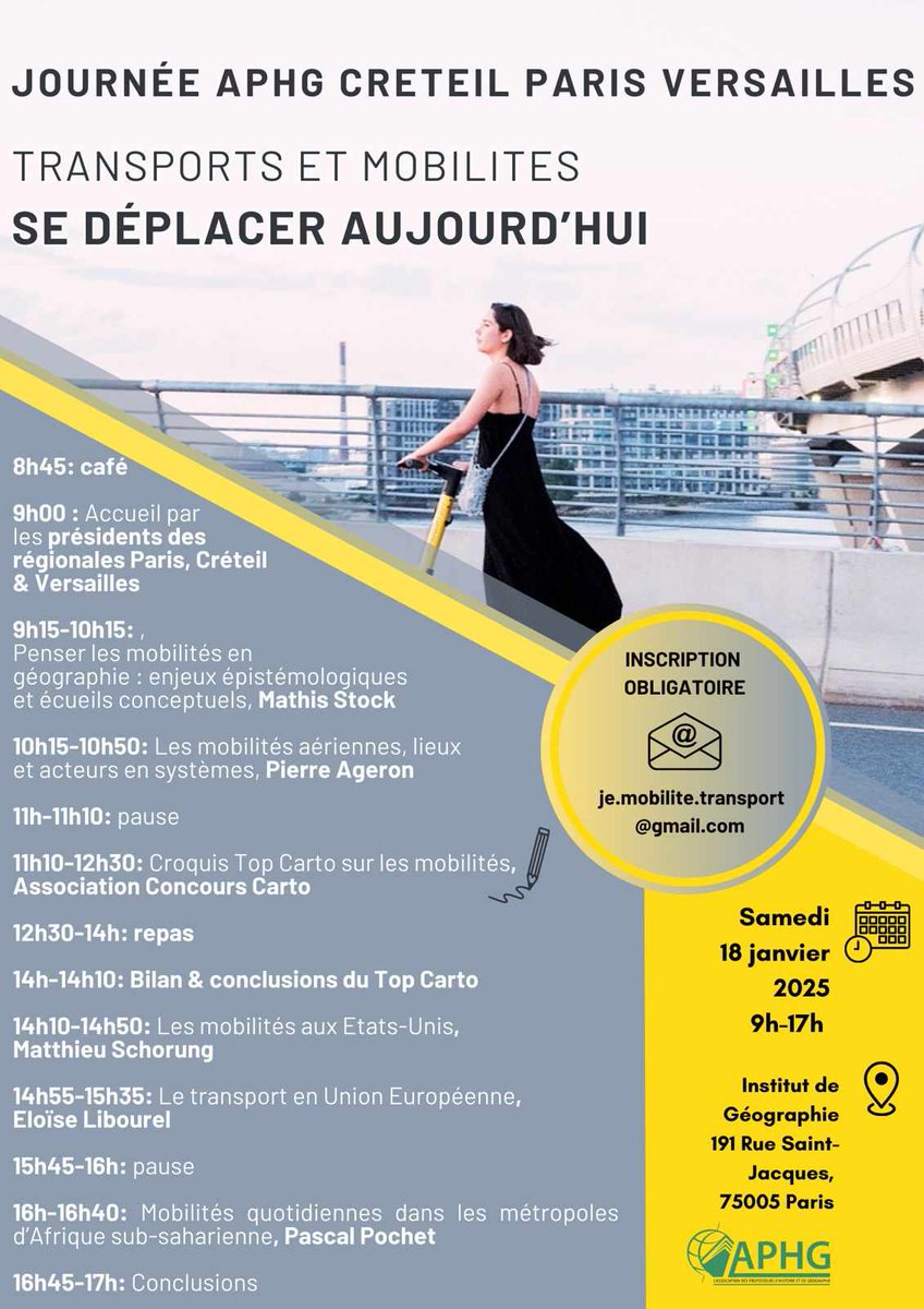 Nassimo Berland (@berlandls) on Twitter photo 🔴 Dernier jour pour vous inscrire à la JE organisée par <a href="/AphgCreteil/">Aphg Créteil</a> <a href="/APHG_Paris/">APHG Paris</a> et <a href="/APHGVersailles/">APHG Versailles</a> samedi prochain à l'Institut de Géographie. 🔴 Dernier jour pour vous inscrire à la JE organisée par <a href="/AphgCreteil/">Aphg Créteil</a> <a href="/APHG_Paris/">APHG Paris</a> et <a href="/APHGVersailles/">APHG Versailles</a> samedi prochain à l'Institut de Géographie.