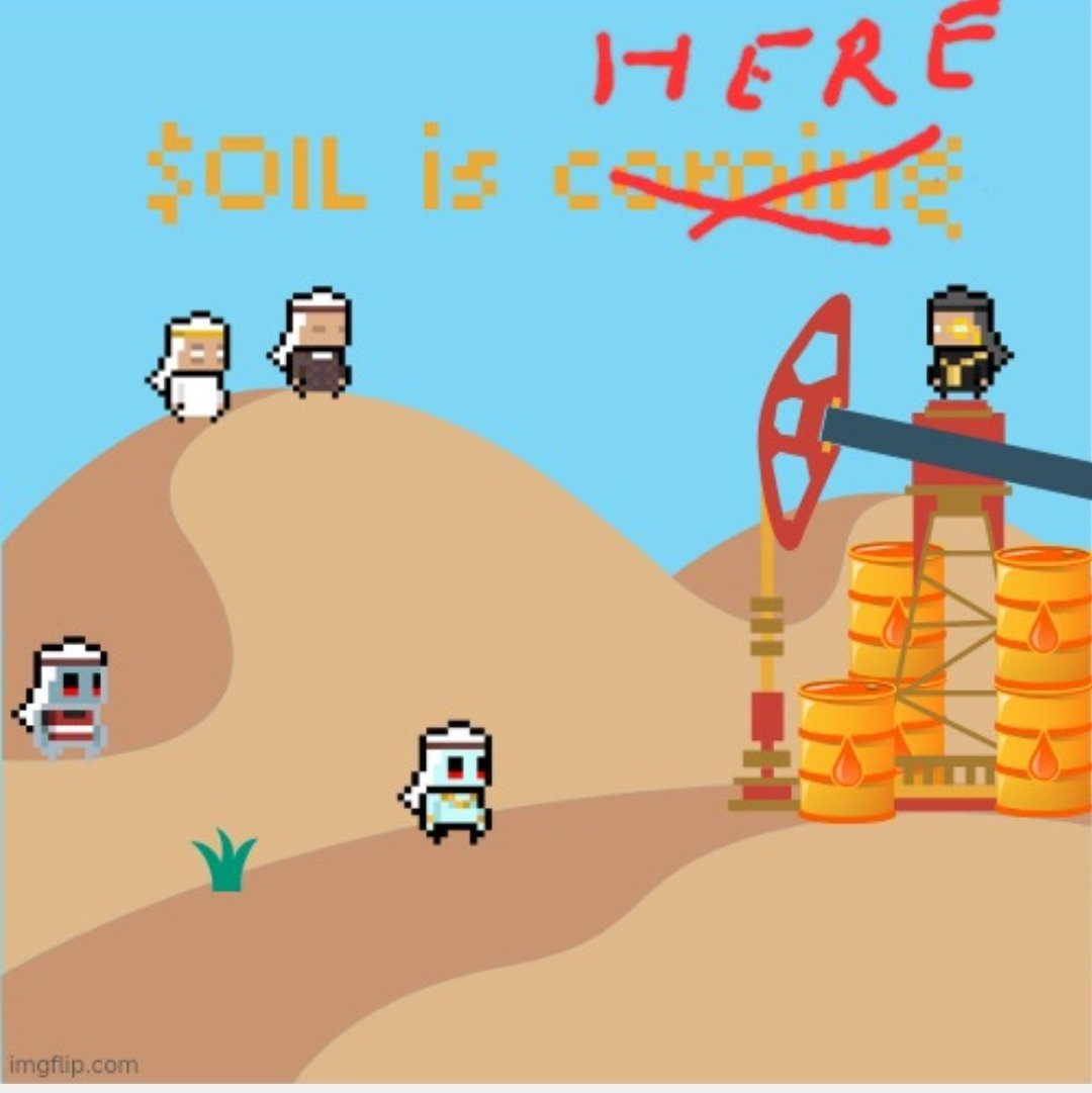 Do you know THE NEW..?

@OIL IS HERE.

CA:0x796E9dF258bccc6c7Ccc29435FeD8d51A3515B1C

@Habibi_DAO_NFT