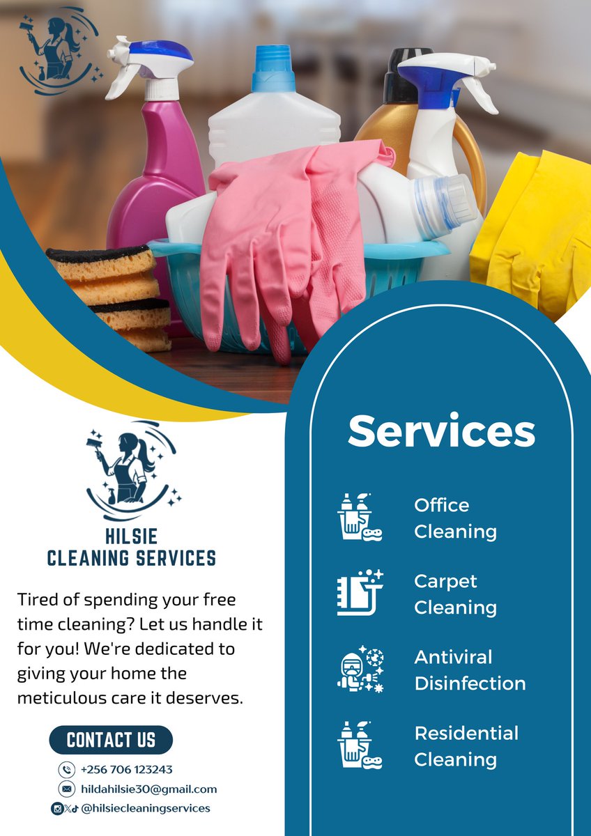 mukyalaNeighbor's tweet image. The 1st weekend into the year, don’t forget to book for a deep clean, let’s start the year in style with clean spaces 

Call ☎️ us on 0706123243 to book your appointment with @HilsieCleaning 

#ThinkClean