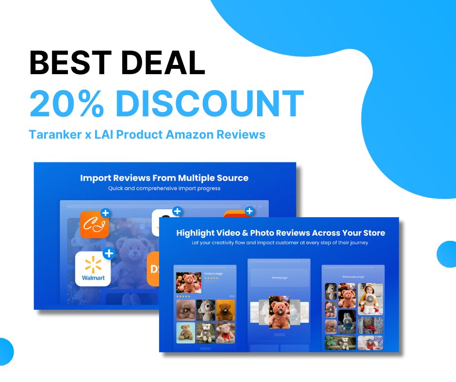 tarankerdotcom's tweet photo. 🌟 Exclusive 20% Off on LAI Product Amazon Reviews by Smartify Apps! 🌟

👉 Grab the deal now!

#Ecommerce #Shopify #ShopifyApps #Taranker #StoreOptimization #Shopifyguide #Shopifytips #LAIproduct #Amazonreview https://t.co/2okYIktB9A