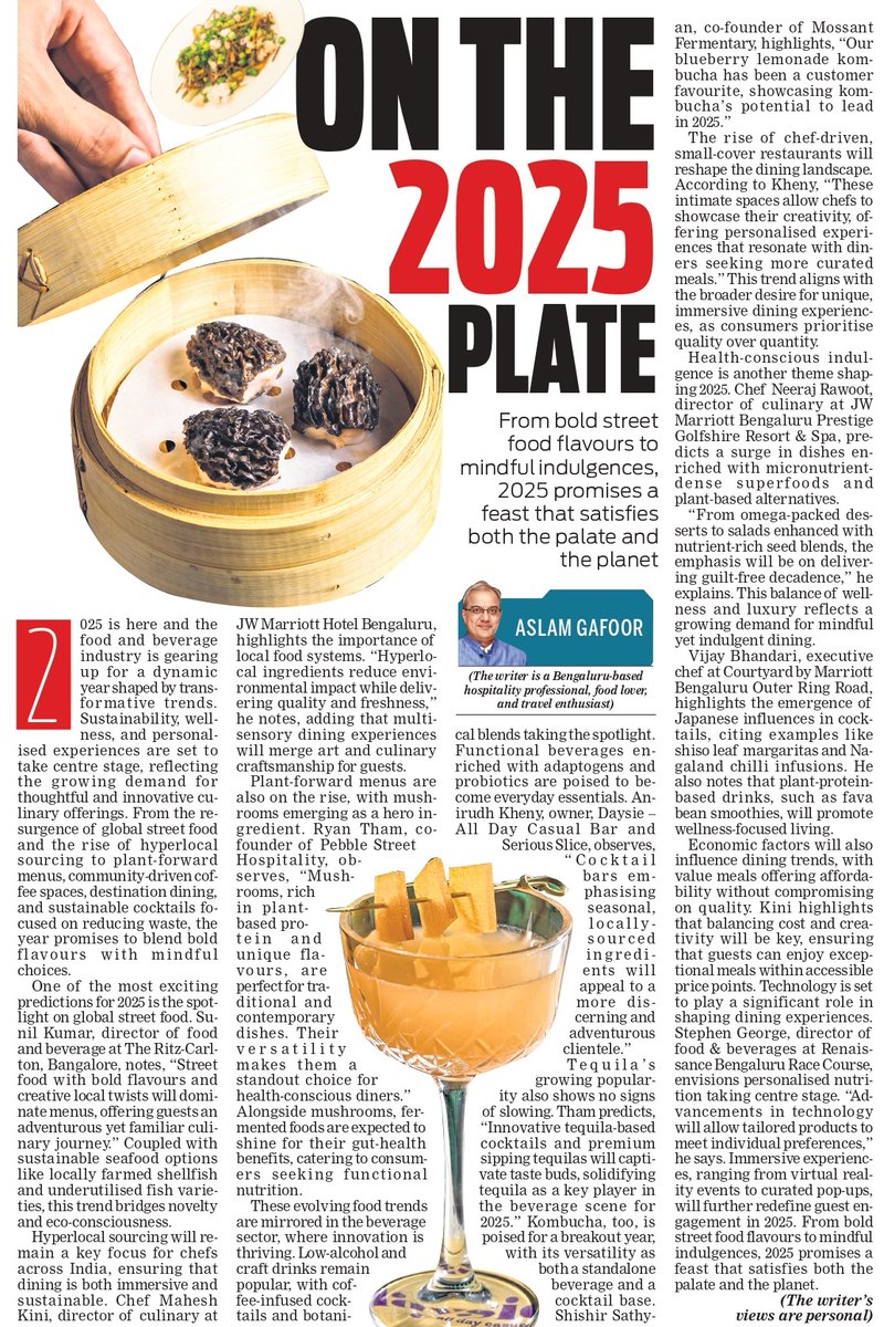 TNIE Karnataka (@xpressbengaluru) on Twitter photo From bold street food flavours to mindful indulgences, 2025 promises a feast that satisfies both the palate and the planet
#foodlover #foodie
✍️ <a href="/AslamGafoor/">Aslam Gafoor</a> From bold street food flavours to mindful indulgences, 2025 promises a feast that satisfies both the palate and the planet
#foodlover #foodie
✍️ <a href="/AslamGafoor/">Aslam Gafoor</a>