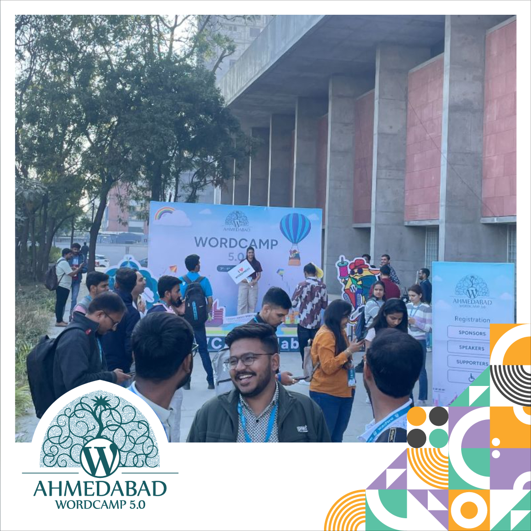 WCAhmedabad's tweet image. ✨ The energy at the venue is incredible! Join us at #WCAhmedabad and dive into the action. #WordPress #Wordcamp