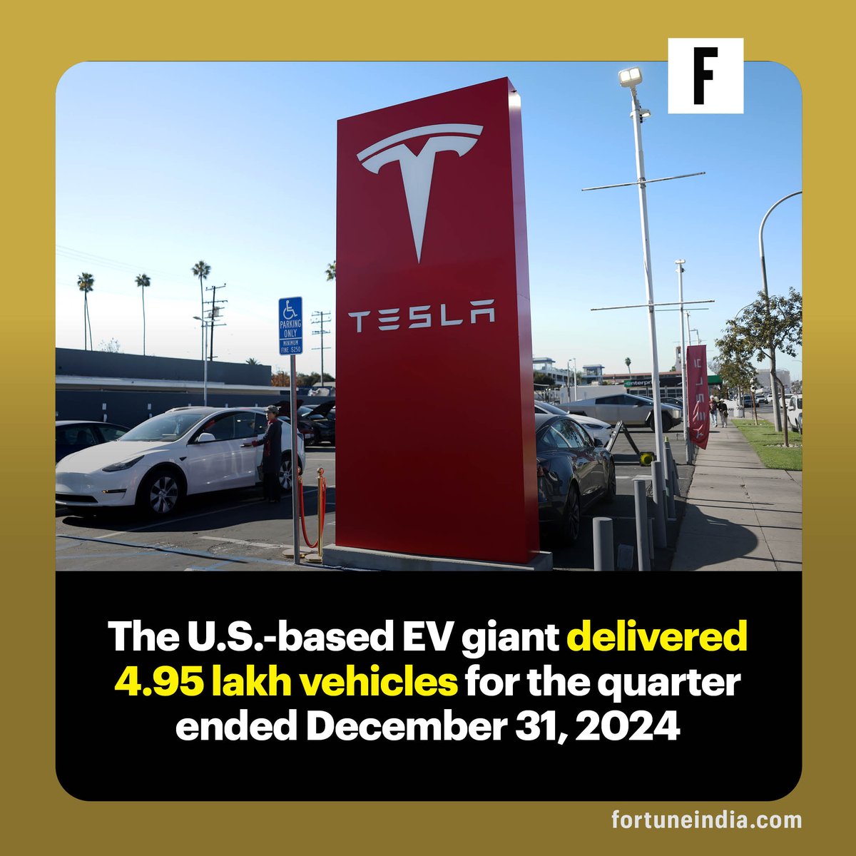 FortuneIndia's tweet image. Tesla EV sales drop for the first time in more than a decade

#Tesla #EVSales
