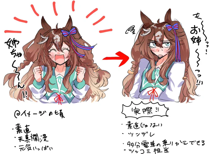 ⚠️危険注意❗️
🅰️育成ストのネタバレあり❗️
エストレ♀前提エース妹様容姿捏造あり❗️ 