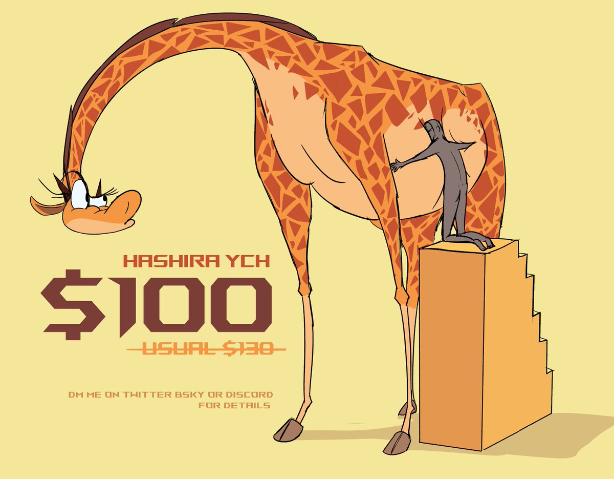 hashiragiraffe's tweet image. She needs hugs!!!
YCH slots are open! DM if interested
#hashira #giraffe #furry #comic #ych #commissionsopen