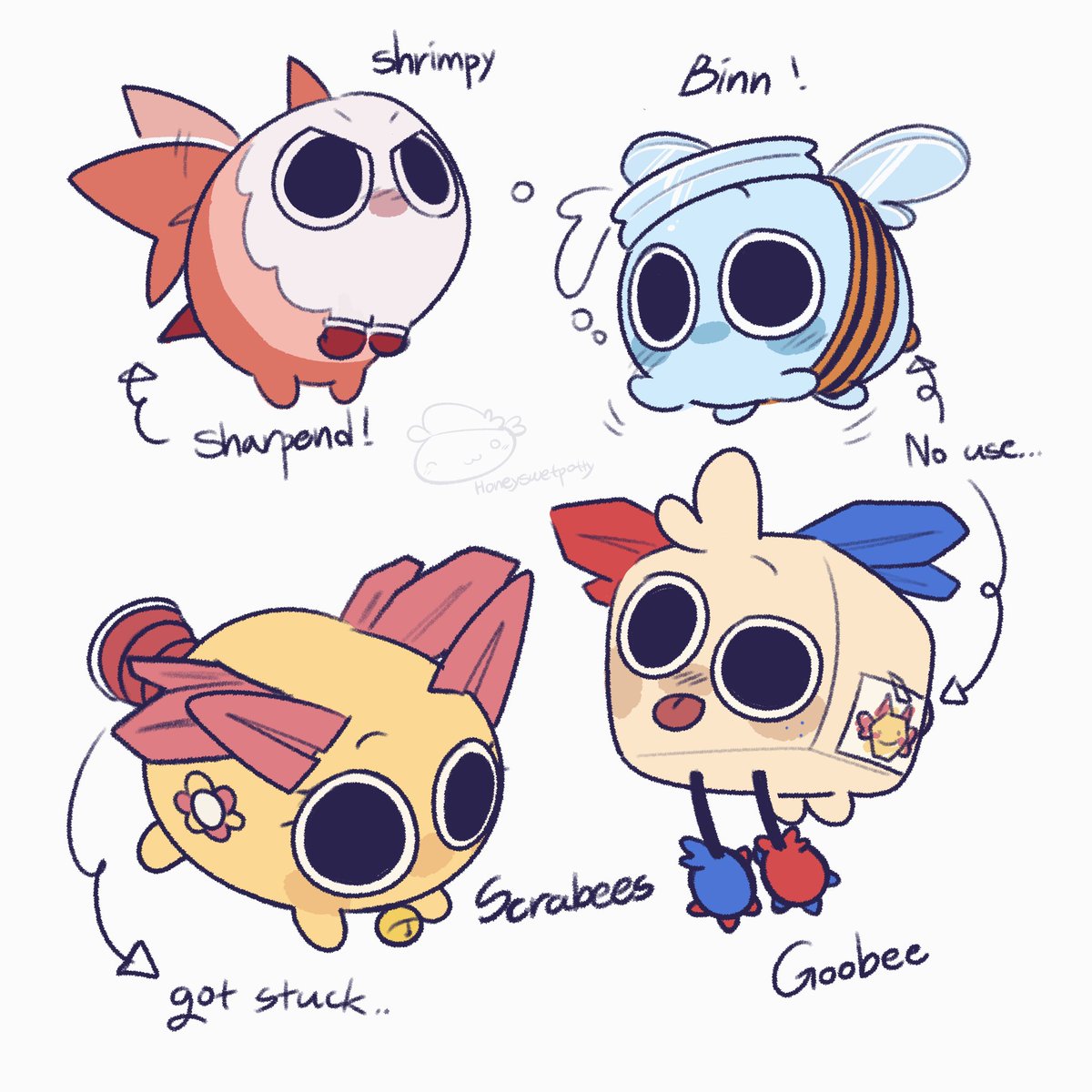 No one calls Shrimpy 'bee'... because he, HATES, bee.. #dandysworldau