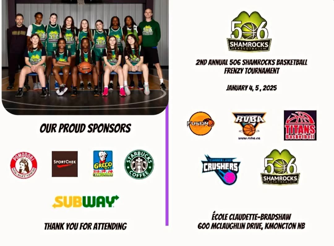 benmorrison14's tweet photo. We have an incredible tournament coming up at École Claudette Bradshaw school tomorrow! We will also have professional players from the Trip City basketball team on hand Saturday and Sunday afternoons. #girlsbasketball #Girlpower #Moncton #newbrunswick #Canada https://t.co/klvfNFbxFK