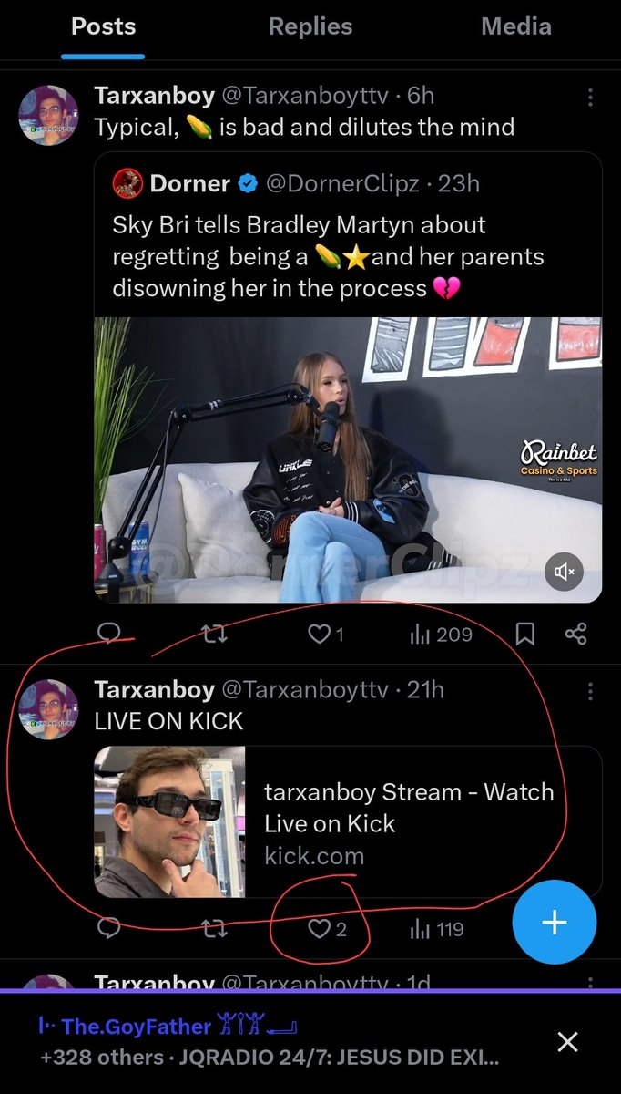Griffith_Femto_'s tweet photo. @Tarxanboyttv @MyronGainesX Nobody cares. But you are here commenting under each & every post he makes like a full time job?
Nobody cares but each time he goes lives there is 10K+ viewers staying for 6hours+ non-stop.
It's definetely a cry for help because YOU'RE the person no ones cares about. #JewMan https://t.co/sxsMM4eeWg