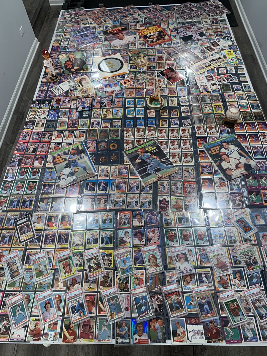 700+ Mike Schmidt artifacts, just because #phillies #thehobby