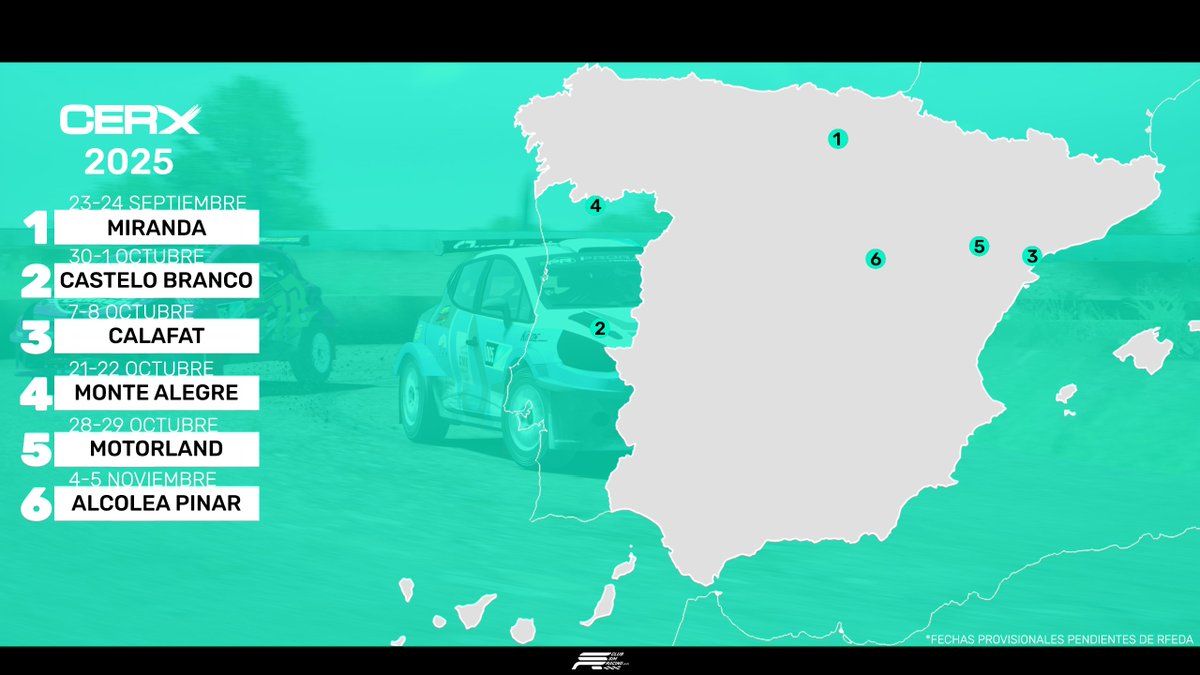 Club Simracing (@club_simracing) on Twitter photo 📅CALENDARIO 2025
CAMPEONATO DE ESPAÑA DE RALLYCROSS VIRTUAL by <a href="/RFEdeA/">Real Federación Española de Automovilismo</a> 📅CALENDARIO 2025
CAMPEONATO DE ESPAÑA DE RALLYCROSS VIRTUAL by <a href="/RFEdeA/">Real Federación Española de Automovilismo</a>