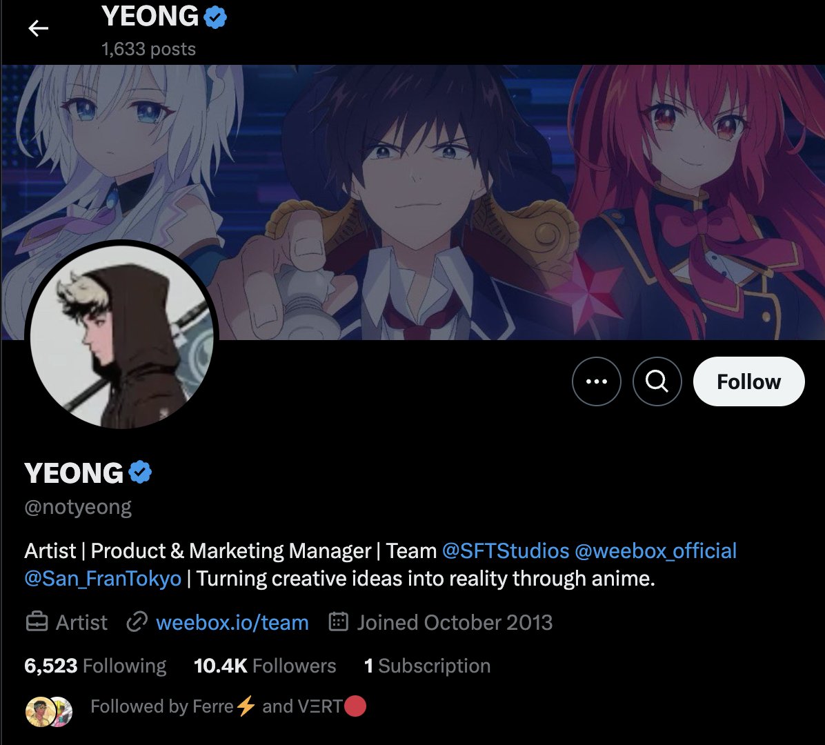 TLDR; This account is an impersonator - in 2024, Yeong left SFT and Web3 behind.

⚠️ Do not interact with this account

2024 was an eventful and challenging year.
A lot of people left the space, but I'm still here.

Picking up the pieces with a refreshed team going into 2025 -