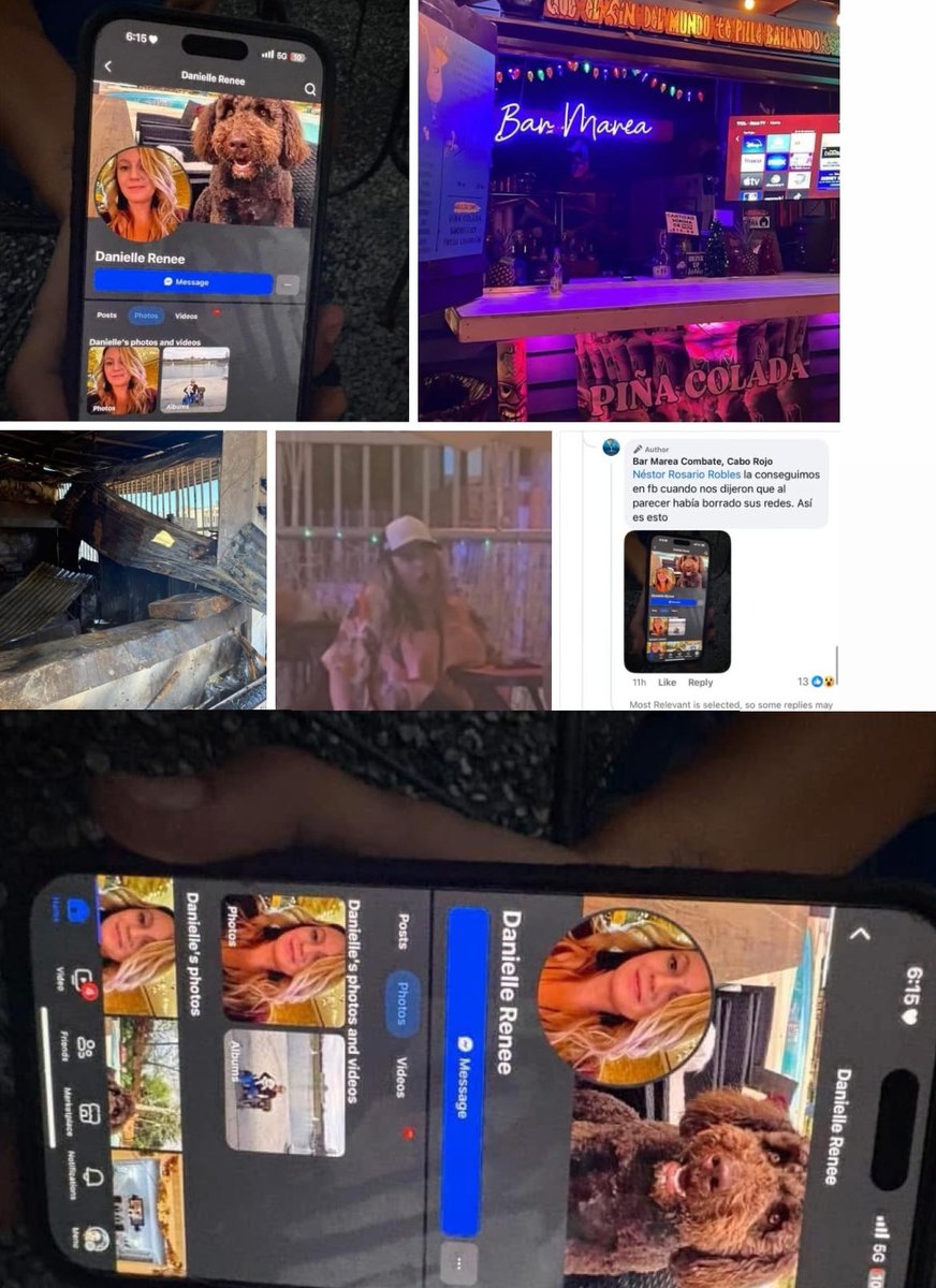 Her name is Danielle Renee Bertothy.
This woman is currently is on the run after burning 3 local owned Puertorican businesses in Cabo Rojo, Puerto Rico. This is clearly arson and she should be arrested immediately. 
This is an act of terrorism. She deactivated all her socials..