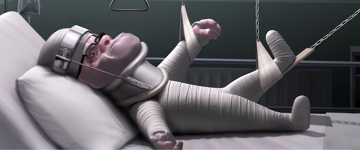 #Bales2025FilmChallenge

Day 3 Bandages in Movie

3) Incredibles - Bob lost his cool and knocked his boss thru a few walls. He got almost his whole bodies bandaged up. 2004 #365Movies 4/5