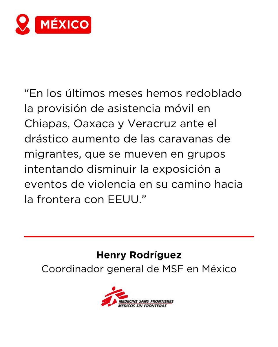 🚨#ÚLTIMAHORA #México #NR

Hoy,uno de nuestros equipos brindó asistencia en la llegada de una caravana de personas migrantes a Huixtla, en Chiapas. 

Unas 800 personas, entre ellas varias mujeres y niños, llegaron en la mañana tras caminar unos 40 km durante horas desde ayer 🧵👇