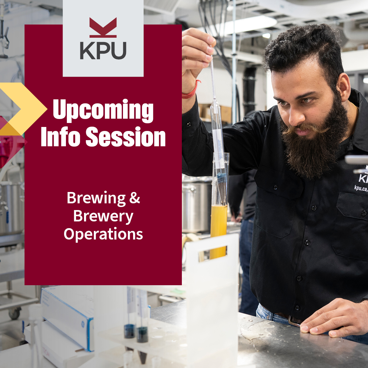 🍺📷Turn your passion for beer into a career!

Learn about KPU's award-winning Brewing Diploma, part-time options, and Continuing and Professional Studies (CPS) courses.

BREW INFO SESSION
Jan. 28
6:30-7:30PM (PST)
Online
RSVP: kpu.ca/brew/info-sess…

<a href="/KwantlenU/">KwantlenU</a> #brewingschool