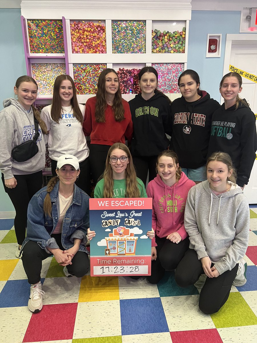 Team bonding today at Boxed In Escape Rooms! JV and Varsity made it out with time to spare!