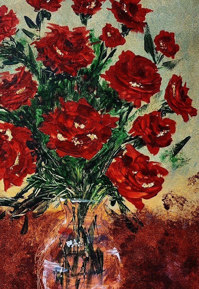 icynarcis_art's tweet photo. My first painting of flowers in 2025-
Just a remedy for my restless mind~
#art https://t.co/OOJxEeUMXk
