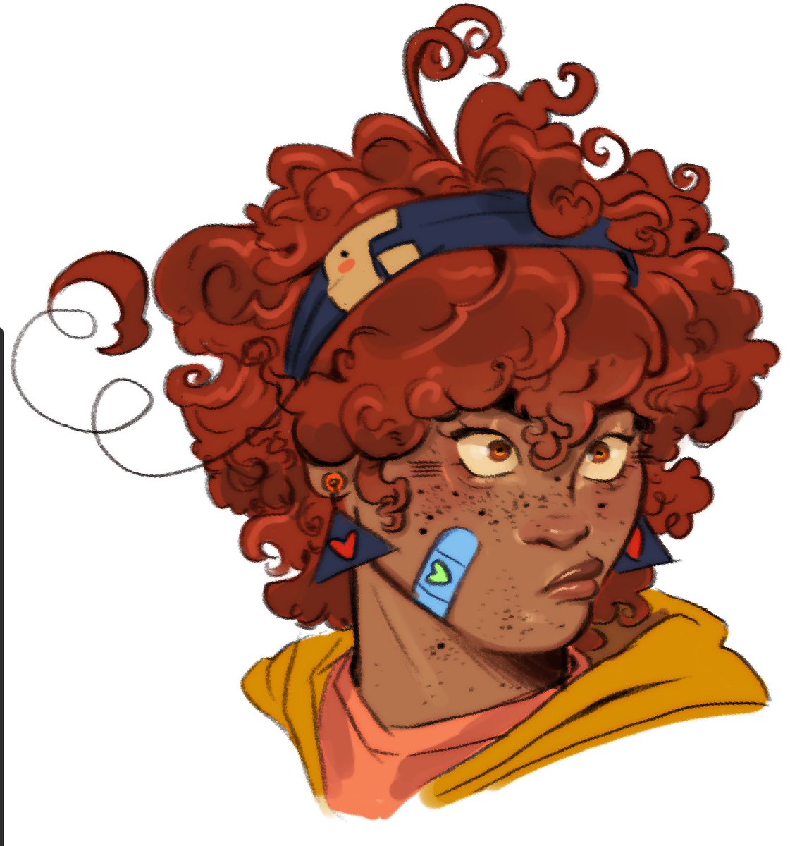 curly reki i doodled bc i think hes cute