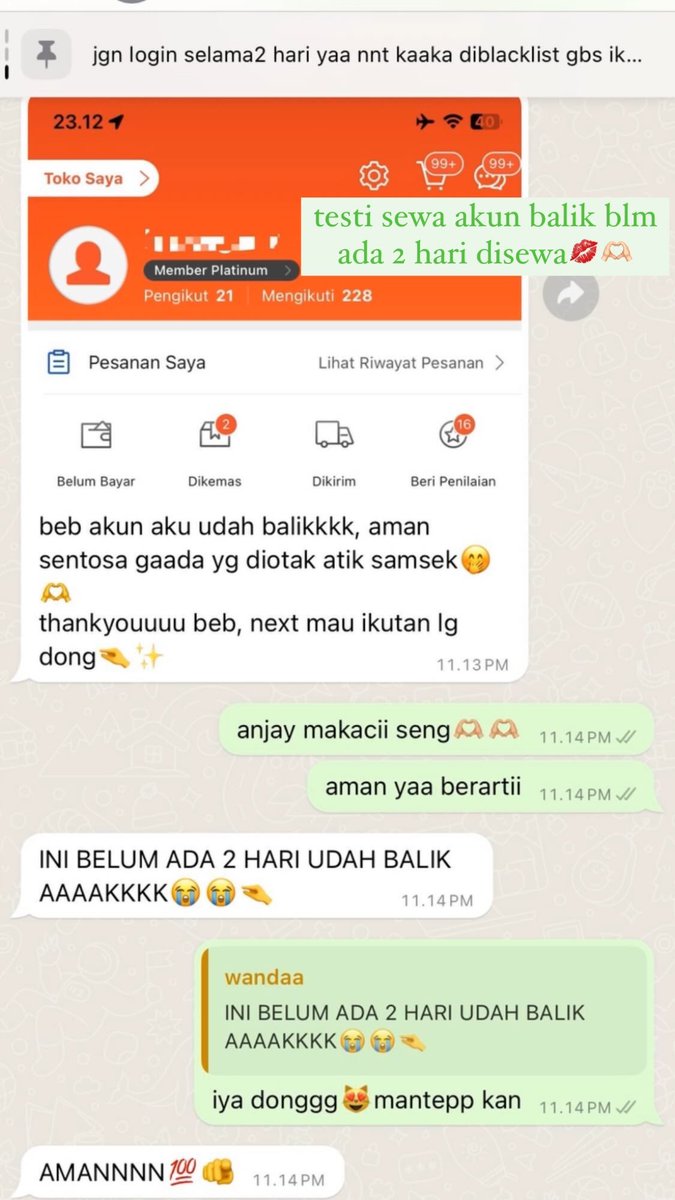 celsheey's tweet photo. wtb wts dicari toko shopee yang bisa di co orang lain pake metode spaylater aku sewa 3/4 hari dibayar 800k - 2.5jt tergantung akun masing2 yaa no scam banyak testi💓🗣️

#zonauang #zonajajan #zonaBA https://t.co/9gSSXyIQE6