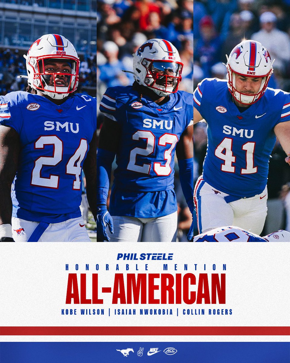 More All-Americans 🇺🇸 

Congrats to Kobe, Zay and Collin!

#PonyUp