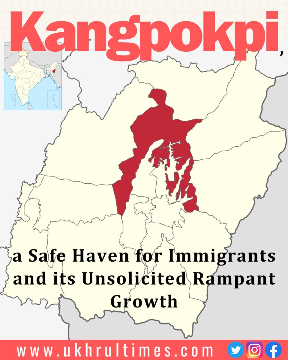 nongbn01's tweet photo. @PDiphiu @narendramodi @AmitShah @JPNadda @blsanthosh @NBirenSingh @KirenRijiju @himantabiswa Kangpokpi is becoming a safe haven for illegal immigrants.

Kuki-Zo village numbers in Kangpokpi have surged by 302.7%!! 
#ImplementNRC in Manipur
#SaveManipur
https://t.co/Jp1iTb6CTP