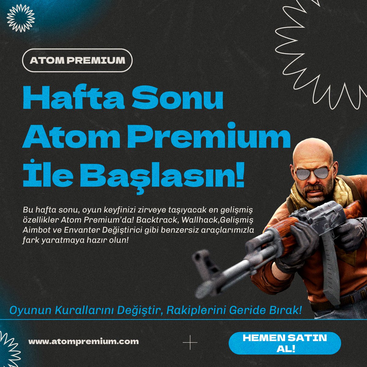 🎮 Hafta Sonu Atom Premium ile Başlasın!

⚡ CS2’de Üstünlük Sağlayın! Backtrack, Wallhack, Gelişmiş Aimbot ve Envanter Değiştirici ile fark yaratın!

⏳ Hafta sonunun tadını çıkarın, üstünlüğünüzü kanıtlayın!

🔗 Daha fazlası için: buff.ly/4iYgXHL

#cs2 #cs2hile