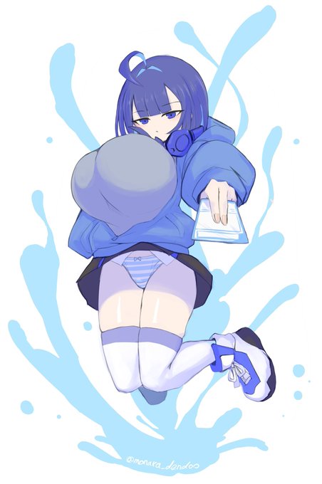 よその子勝手にお絵描き 3日目
ネーポルマさん(@higr_mscl )さんちのダウナー系水属性決闘者ちゃん
(パンツは完全に僕の趣味です…) 