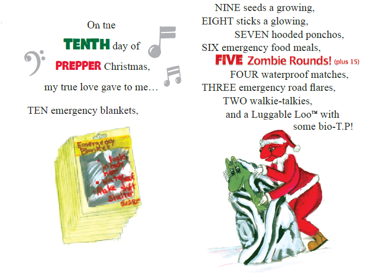 PrepperPete's tweet photo. 🎶 On the Tenth Day of Prepper Christmas, my true love gave to me… TEN EMERGENCY BLANKETS! 🎶

Lightweight, compact, and oh-so-warm, emergency blankets are a must-have for any prepper! 🛡️✨ Prepper Pete knows they’re perfect for staying cozy in the cold—or for reflecting heat when needed.

What’s YOUR favorite way to use an emergency blanket? Share your tips below! 

And don’t miss the full Twelve Days of Prepper Christmas fun https://t.co/Cv0HG5xd1V

#PrepperPeteAndFriends #12DaysOfPrepperChristmas #EmergencyBlankets #StayWarm #PreparednessFun