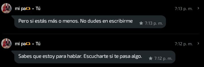 tus palabras me sacan de caos un rato🥹
