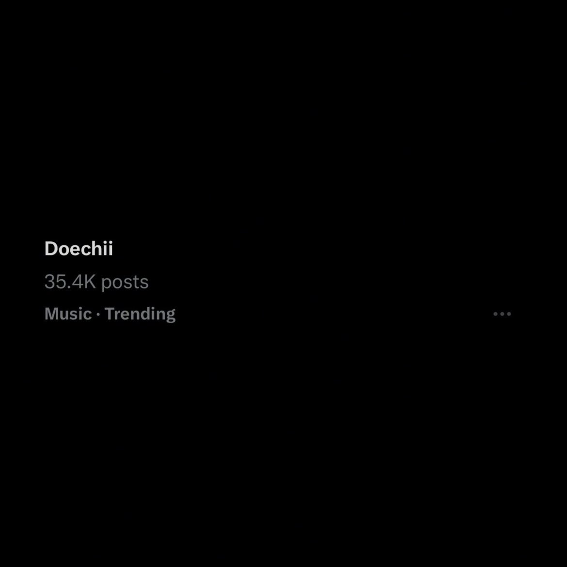 Doechii is currently trending on Twitter/X with over 35K tweets following the release of the music video for her song “Denial Is A River”.