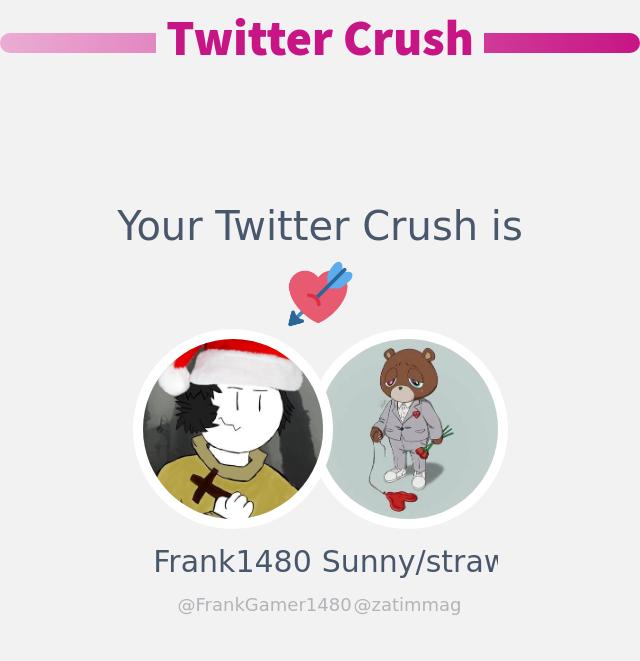 Mi Crush en Twitter es: <a href="/zatimmag/">soni</a>

➡️ infinityweet.me/secret-crush?l…