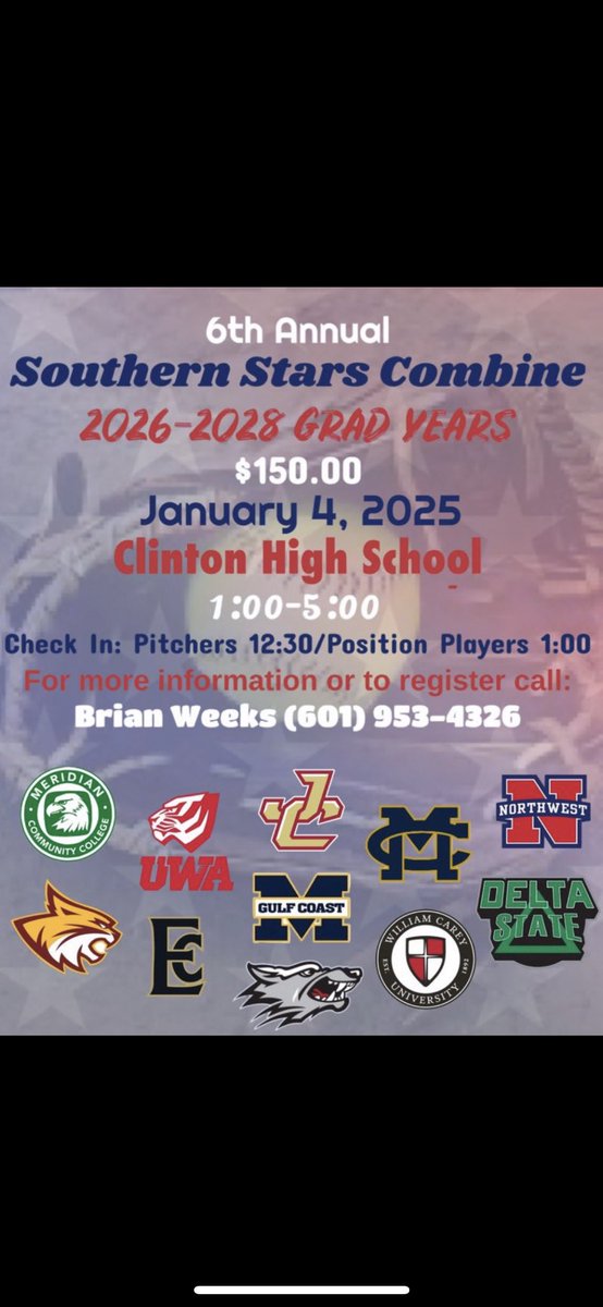 savannah crout (@croutsavannah) on Twitter photo So excited for this opportunity! Stars Combine is tomorrow and I am so excited to perform in front of these amazing coaches
<a href="/CoachMeeks_PRCC/">Christie Meeks</a> <a href="/CoachDavidMKuhn/">David M Kuhn</a>
<a href="/CoLinSoftball/">Co-Lin Softball</a>
@CoachMeleah
<a href="/JC_BobcatsSB/">Jones College SB</a>
<a href="/MCCEaglesSB/">MCC Eagles Softball</a>
<a href="/JC_CoachTDEW/">Tori Dew</a>
<a href="/defo25/">Stephanie DeFeo</a>
<a href="/GoChoctaws_SB/">Mississippi College Softball🥎</a>
<a href="/leigh_streetman/">Leigh Streetman</a> So excited for this opportunity! Stars Combine is tomorrow and I am so excited to perform in front of these amazing coaches
<a href="/CoachMeeks_PRCC/">Christie Meeks</a> <a href="/CoachDavidMKuhn/">David M Kuhn</a>
<a href="/CoLinSoftball/">Co-Lin Softball</a>
@CoachMeleah
<a href="/JC_BobcatsSB/">Jones College SB</a>
<a href="/MCCEaglesSB/">MCC Eagles Softball</a>
<a href="/JC_CoachTDEW/">Tori Dew</a>
<a href="/defo25/">Stephanie DeFeo</a>
<a href="/GoChoctaws_SB/">Mississippi College Softball🥎</a>
<a href="/leigh_streetman/">Leigh Streetman</a>