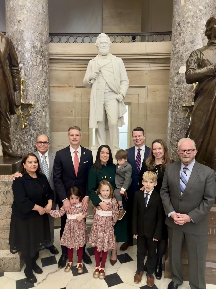 RepRileyMoore's tweet photo. It was great to have my wife Mina and so many friends and family with me for swearing in day in Washington. 

I proudly voted for @SpeakerJohnson, and am ready to kickoff the Great American Comeback! https://t.co/fZbptVlVvr