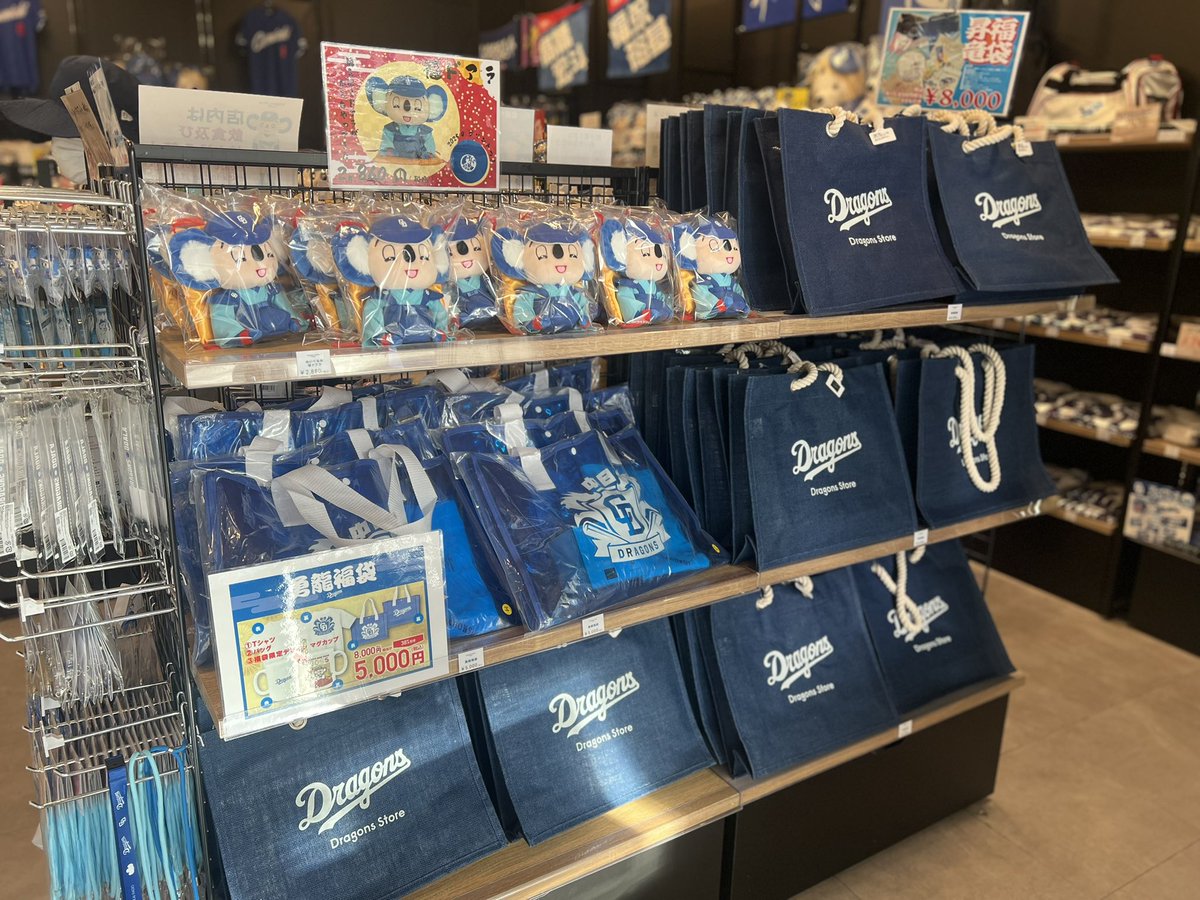 福袋🐨 ＼ #ドラゴンズストア 限定 福袋販売中の商品はこちらの2種類