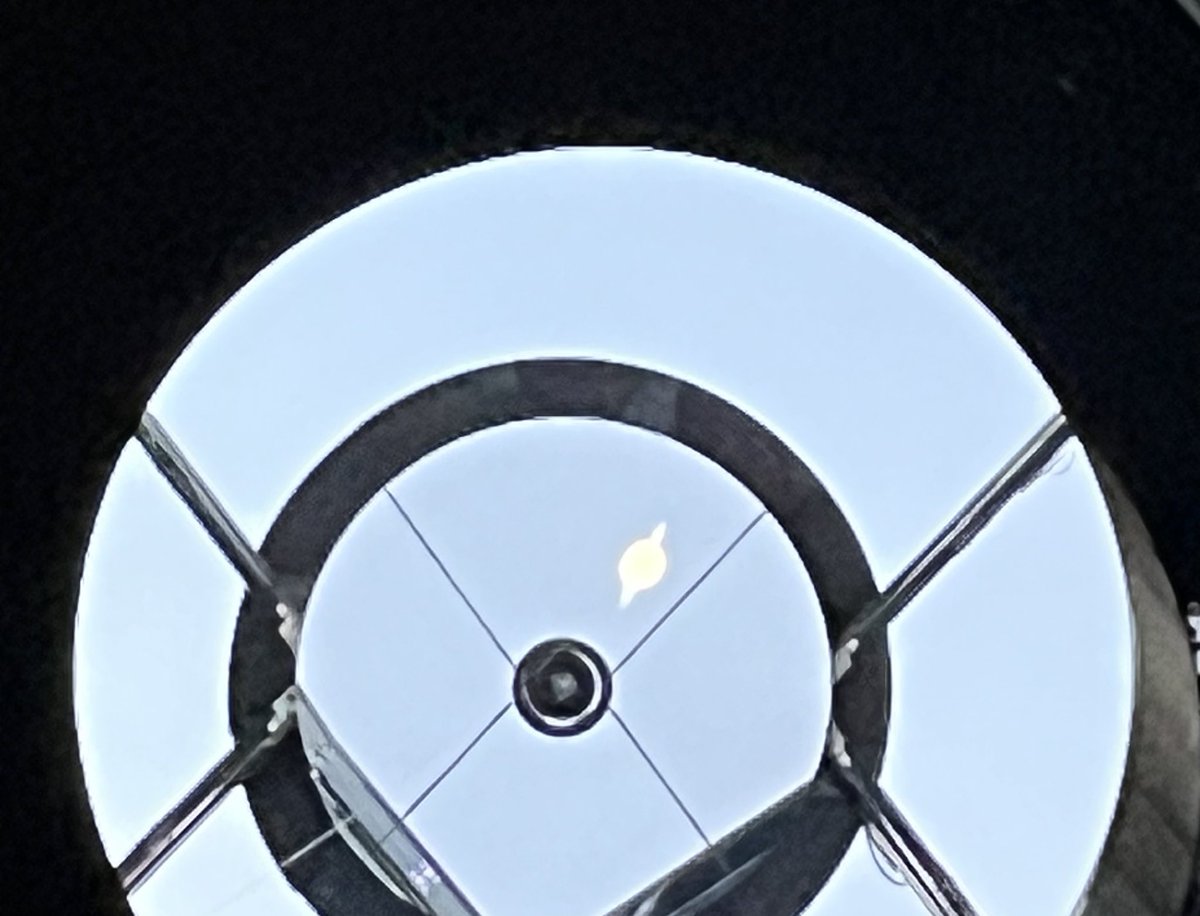 Saturn observed with an 8-m telescope (taken with my phone and bad pulse) <a href="/ESO/">ESO</a> #Paranal