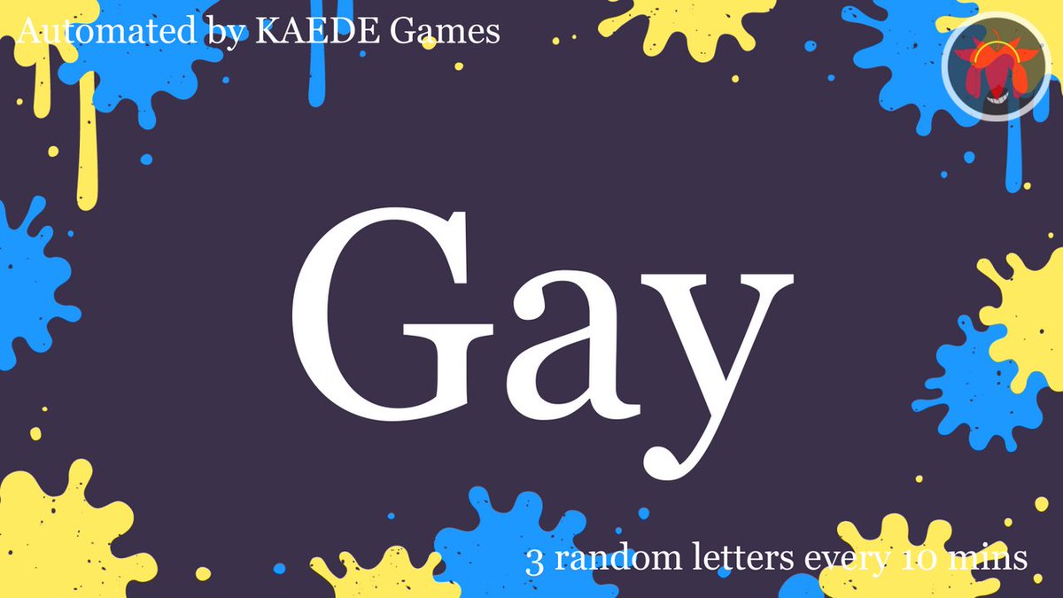 3letter_'s tweet image. G a y